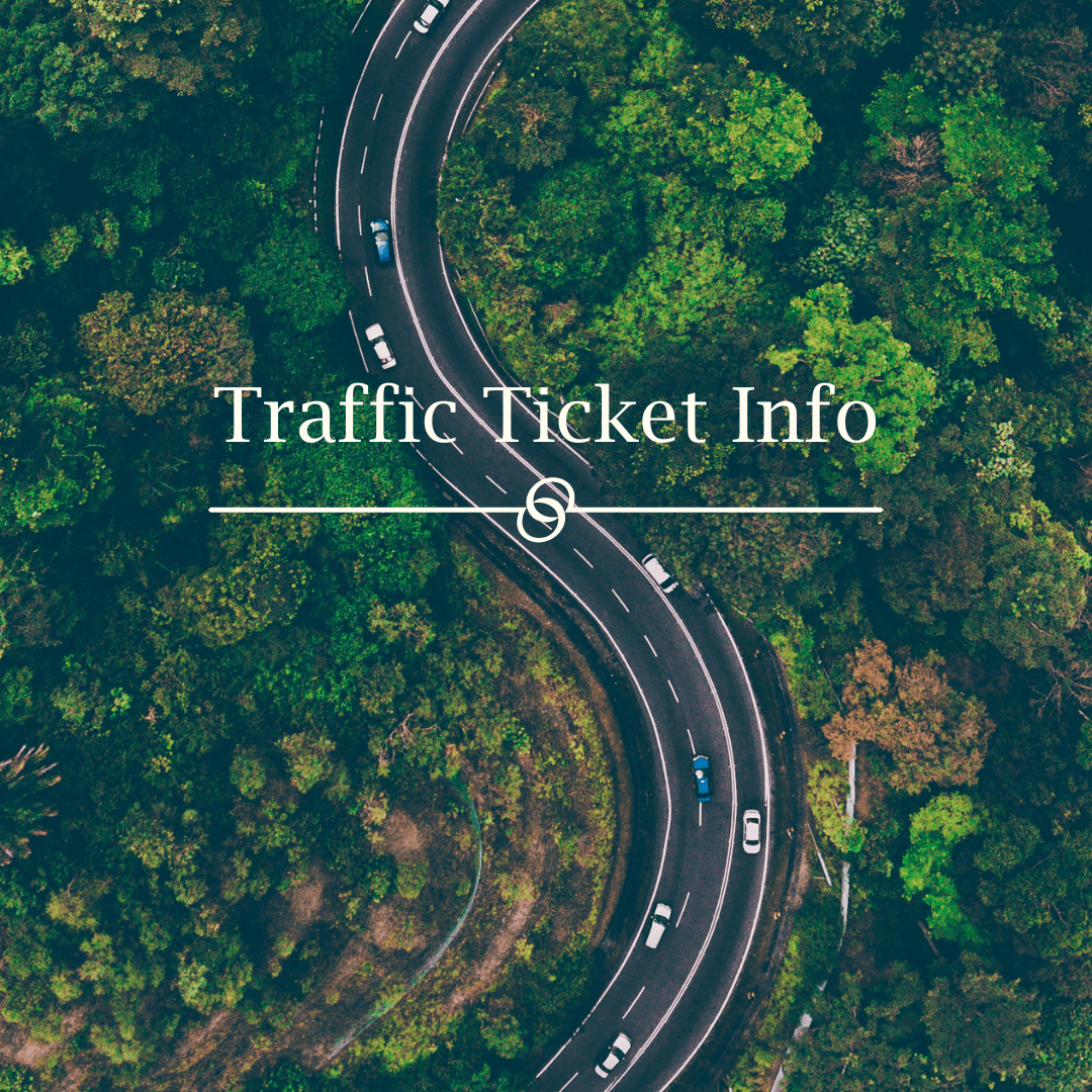 Traffic Ticket Info - a road with traffic from an aerial view