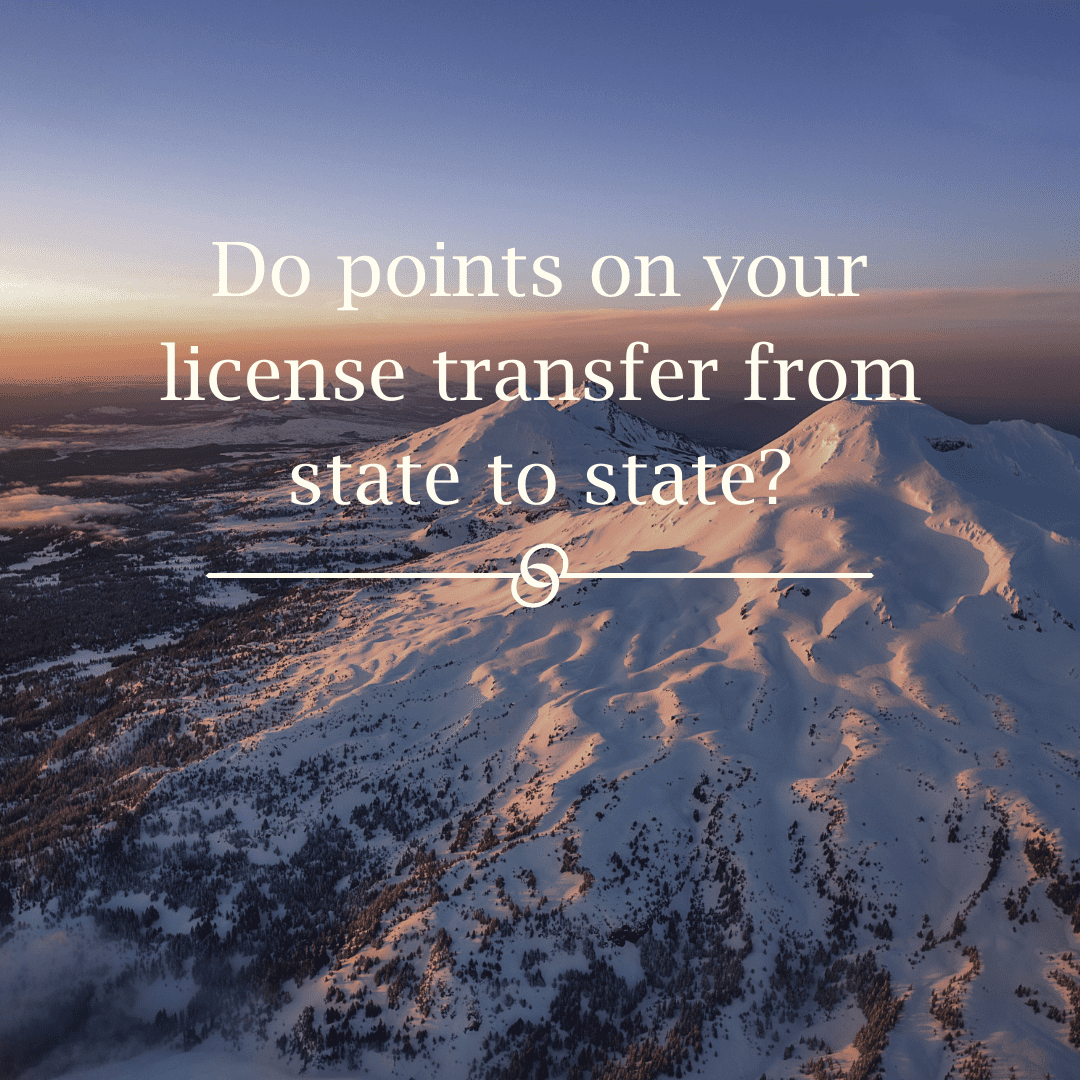 Featured image for “Do points on your license transfer from state to state?”