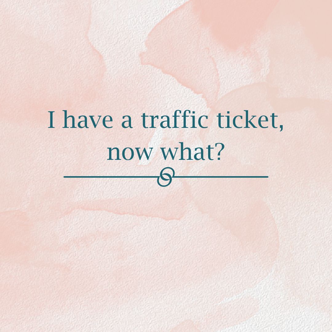 Featured image for “I have a traffic ticket, now what?”